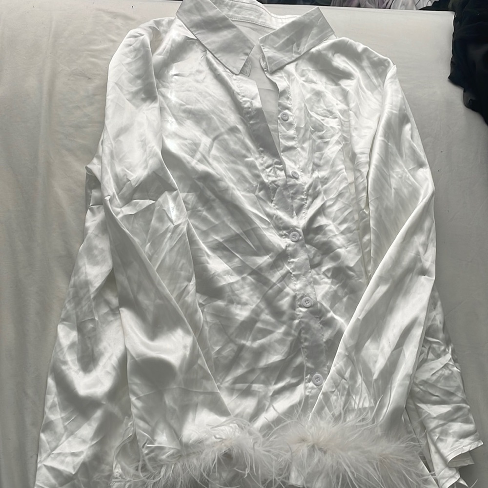 White shirt beautiful blouse